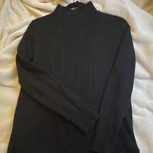 Mock neck black sweater